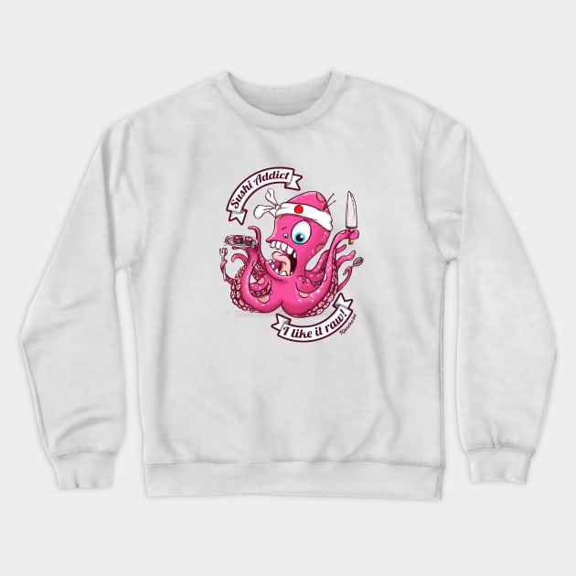 sushi addict Crewneck Sweatshirt by FerMinem